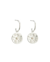 Daniella Medallion Delicate Hoop Earrings